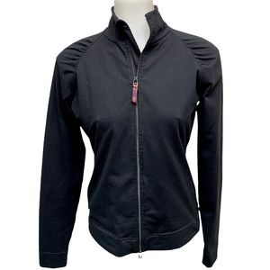 ZELLA Athletic Jacket Raglan Sleeves Stretch Zip black XS